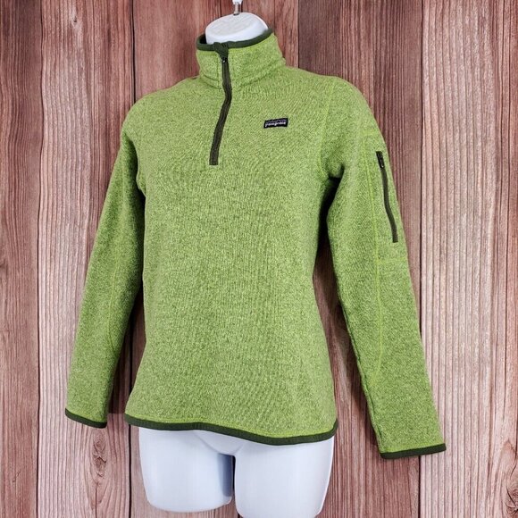 Patagonia Womens Size XS Better Sweater 1/4 Zip Pullover Green 25616 - Picture 3 of 14